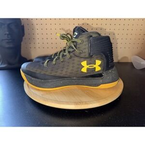 Under Armour Steph Curry Wardell SC Black Yellow Basketball Shoes Youth Size 6.5